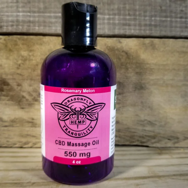 4oz Rosemary Melon CBD Massage Oil